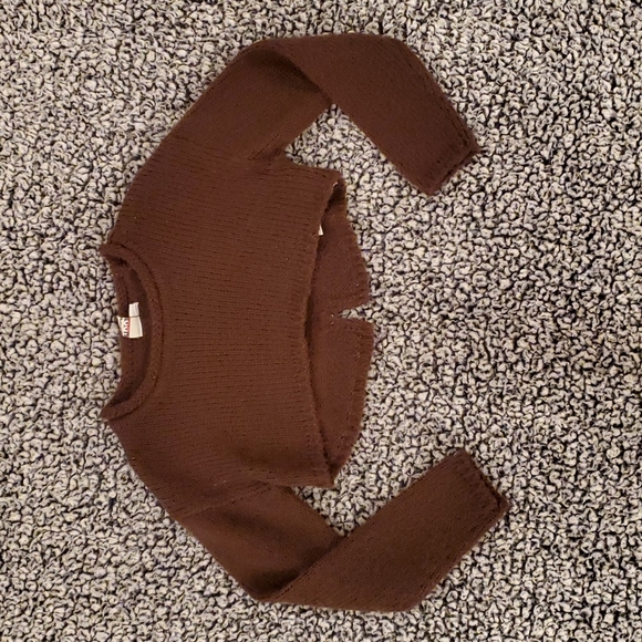 iDo Gray Brown Dress With Broen Sweater Set Girls Size 6 - Picture 5 of 5